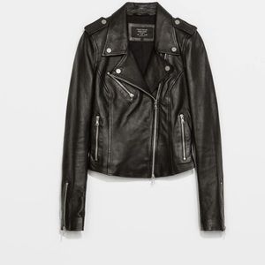 Zara leather jacket